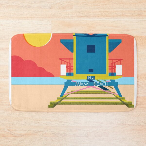 Item preview, Miami Beach Azul designed and sold by Staci Wolfson Art & Design.