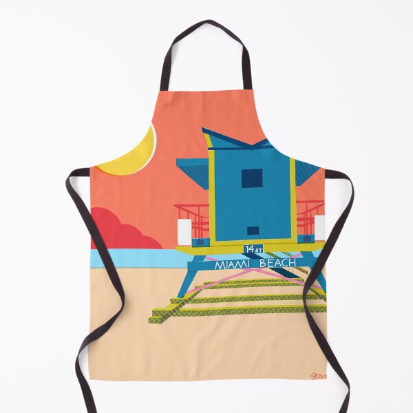 Item preview, Miami Beach Azul designed and sold by Staci Wolfson Art & Design.