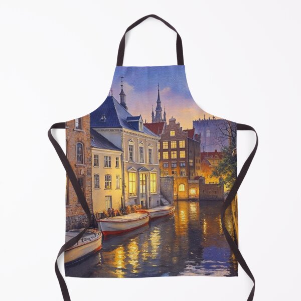 Item preview, Evening sun over a canal in Bruges designed and sold by sid1802.