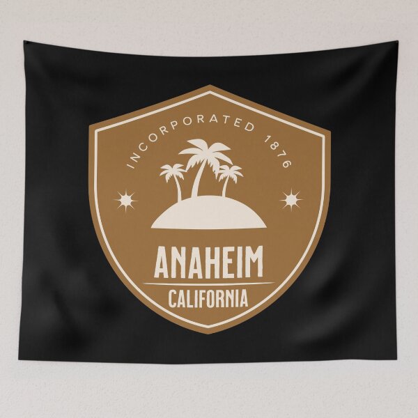 Item preview, Anaheim California Vintage Palm Tree Badge designed and sold by American Travels.