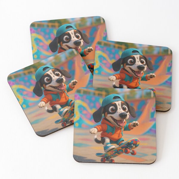 Item preview, Skater Piebald Dachshund designed and sold by Sillytoe.