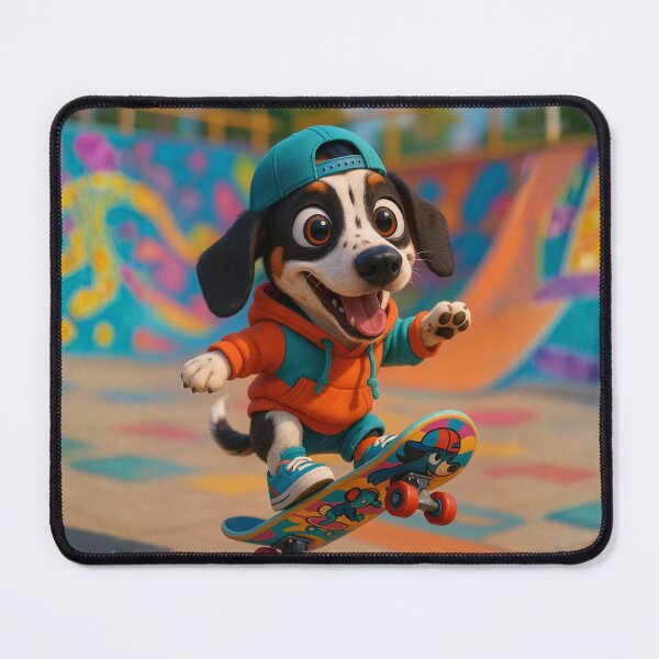 Item preview, Skater Piebald Dachshund designed and sold by Sillytoe.