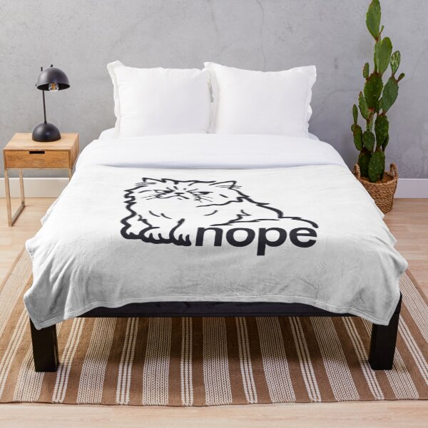Item preview, Nope Persian Cat – Minimalist Sarcastic Cat Design T-Shirt designed and sold by Martysstore.