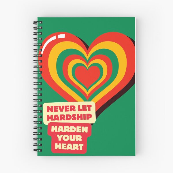 Item preview, Never let hardship, harden your heart motivational design  designed and sold by TheProverbsMom.