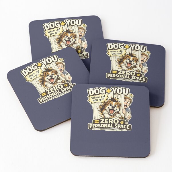Item preview, Dog + You = Zero Personal Space Funny Dog Lover T-Shirt | Cute Pet Humor Gift designed and sold by MontigoWStudios.