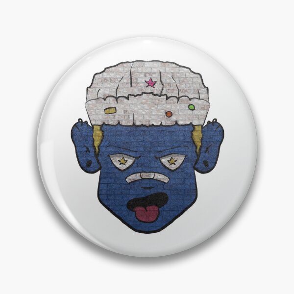 Item preview, Blue Mask Head Graphic designed and sold by Retro Whimsy.