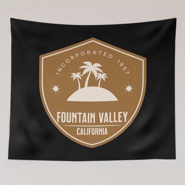 Item preview, Fountain Valley California Vintage Palm Tree Badge designed and sold by American Travels.