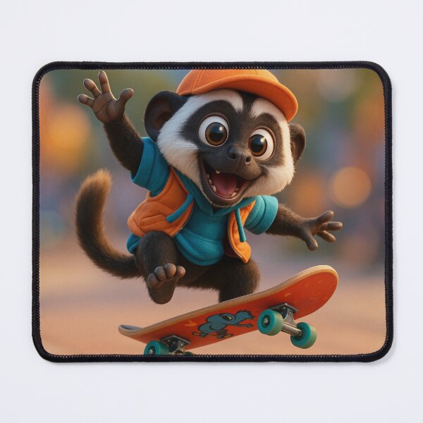 Item preview, Skater Pied Tamarin Monkey designed and sold by Sillytoe.