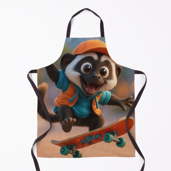 Item preview, Skater Pied Tamarin Monkey designed and sold by Sillytoe.