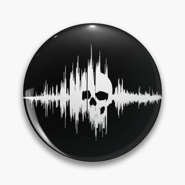 Item preview, Skull Waveform designed and sold by bloombirdsong.