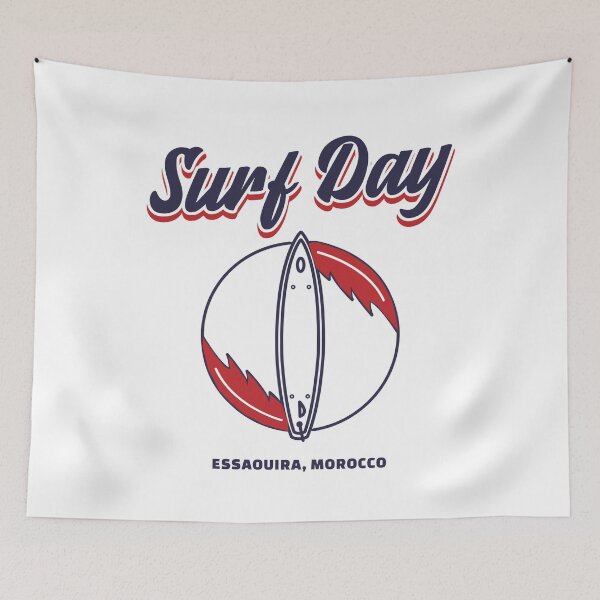 Item preview, Retro Surf Day Essaouira Morocco Graphic designed and sold by Bold & Brewed.