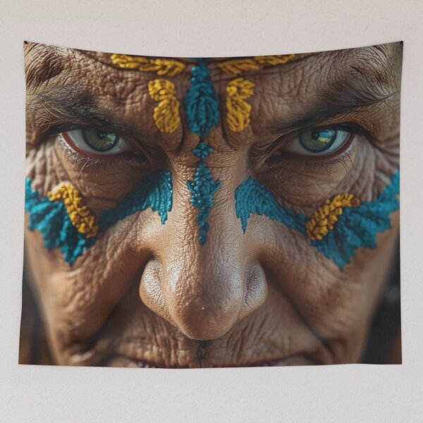 Item preview, Portrait of old woman face designed and sold by tipitoes.