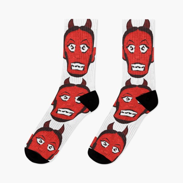 Item preview, Red Devil Heads Halloween designed and sold by Retro Whimsy.