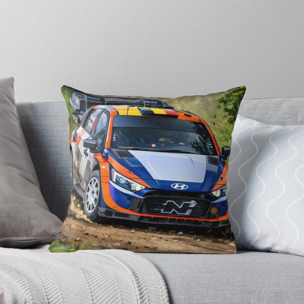 Artikelvorschau, i20 WRC Rallyeauto-Illustration | Moderne Rallye-Strecke entworfen und verkauft von TeeFuel.