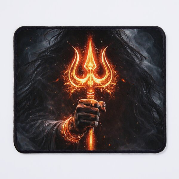 Item preview, Lord Shiva Fiery Trident designed and sold by ArtByKapil.