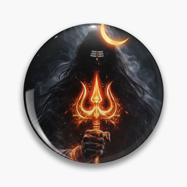 Item preview, Lord Shiva Fiery Trident designed and sold by ArtByKapil.