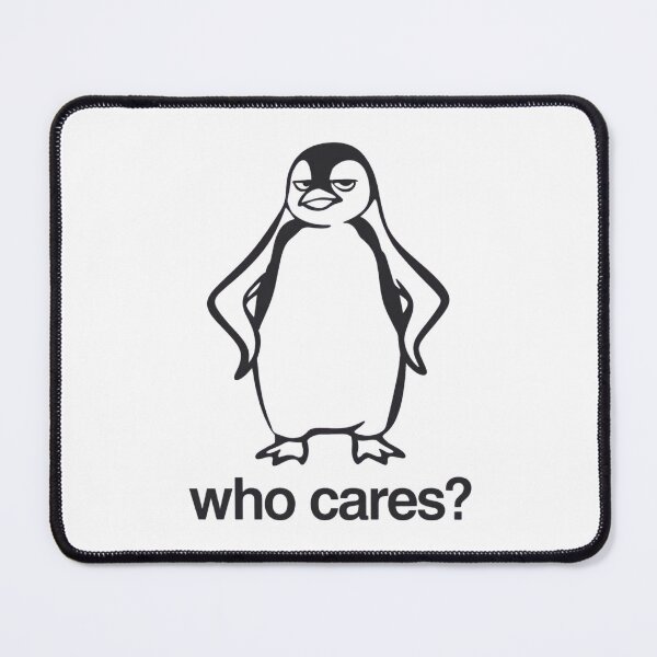 Item preview, Who Cares Penguin – Minimalist Sarcastic Penguin Design T-Shirt designed and sold by Martysstore.