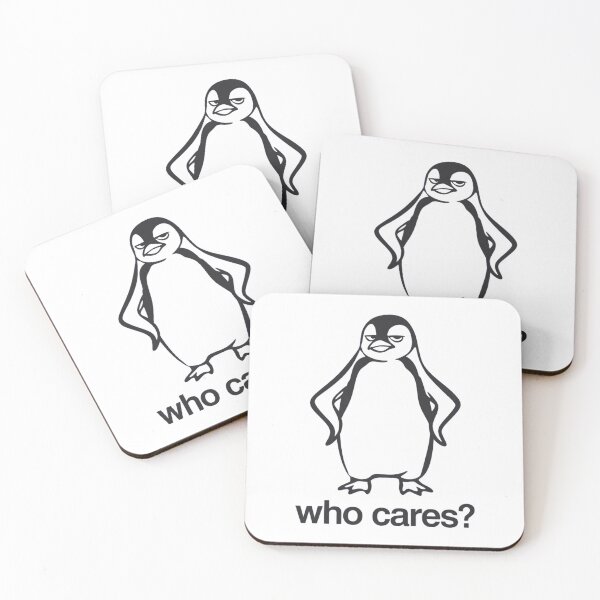 Item preview, Who Cares Penguin – Minimalist Sarcastic Penguin Design T-Shirt designed and sold by Martysstore.