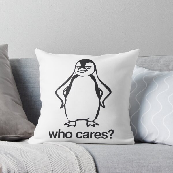 Item preview, Who Cares Penguin – Minimalist Sarcastic Penguin Design T-Shirt designed and sold by Martysstore.