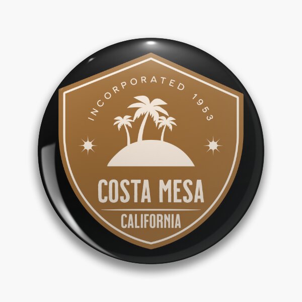 Item preview, Costa Mesa California Vintage Palm Tree Badge designed and sold by American Travels.