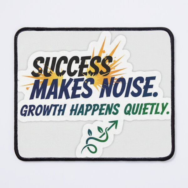 Item preview, Silent Growth Success Mindset Motivational Sticker designed and sold by Scro-Ciob-Shop.