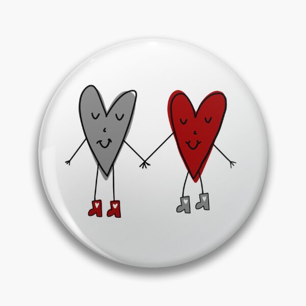 Item preview, Red and Gray Hearts designed and sold by SunnySwims.