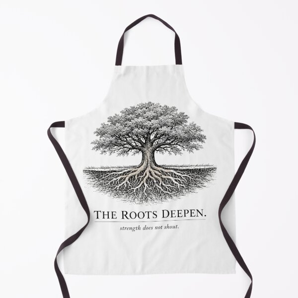 Item preview, Roots Deepen – Quiet Strength Tree Illustration | Minimal Nature Philosophy Design designed and sold by bazstees54.