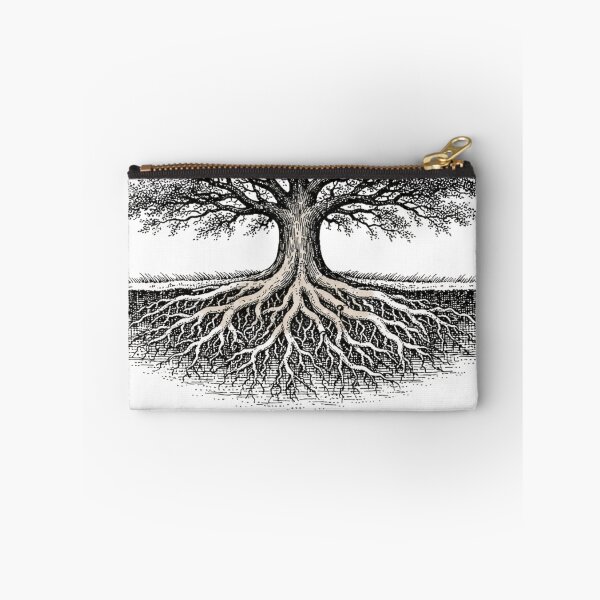 Item preview, Roots Deepen – Quiet Strength Tree Illustration | Minimal Nature Philosophy Design designed and sold by bazstees54.
