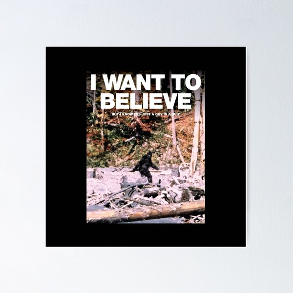 Item preview, I Want To Believe designed and sold by The Common Tee.