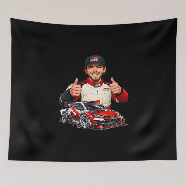 Item preview, Rally Icon Caricature | Scandinavian WRC Star designed and sold by TeeFuel.