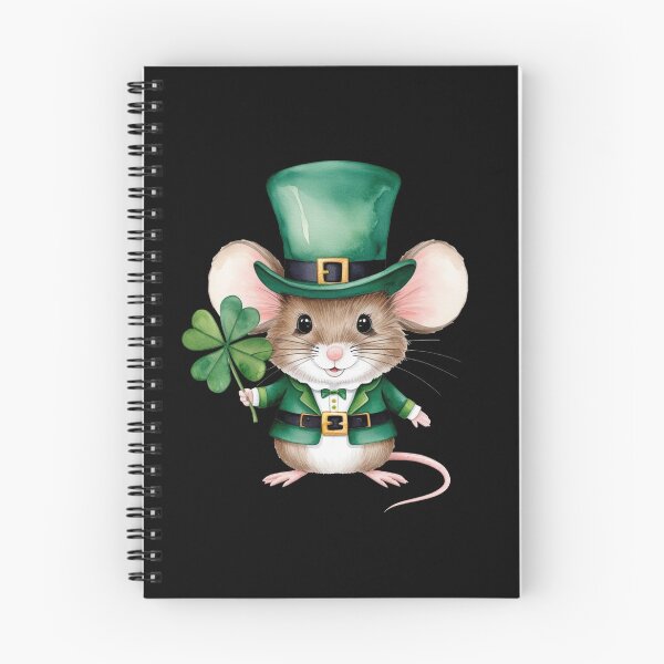 Item preview, Ratón irlandés de la suerte con trébol designed and sold by PMTaurus.