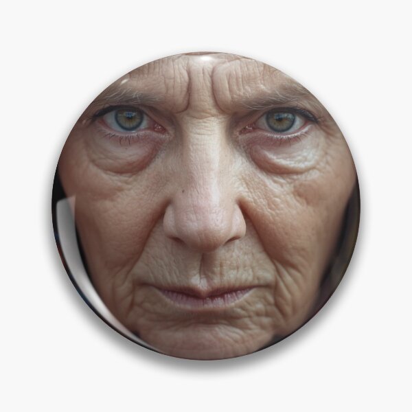 Item preview, Portrait of old woman face designed and sold by tipitoes.