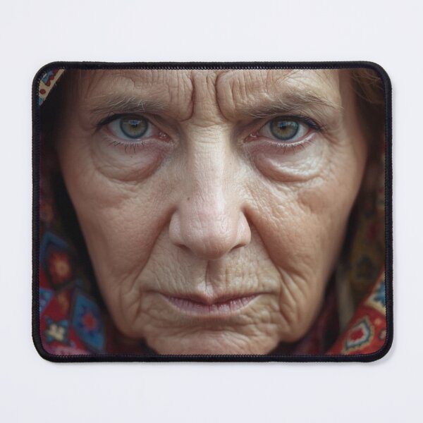 Item preview, Portrait of old woman face designed and sold by tipitoes.