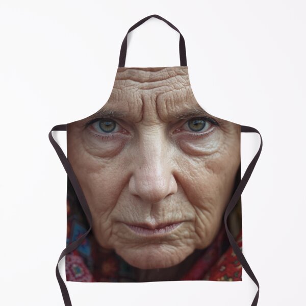Item preview, Portrait of old woman face designed and sold by tipitoes.