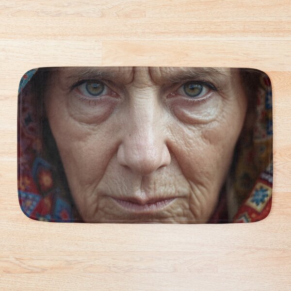Item preview, Portrait of old woman face designed and sold by tipitoes.