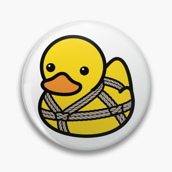 Item preview, Shibari Rope BDSM Kink Fetish Pride Flag Rubber Duck designed and sold by DesiDuck.