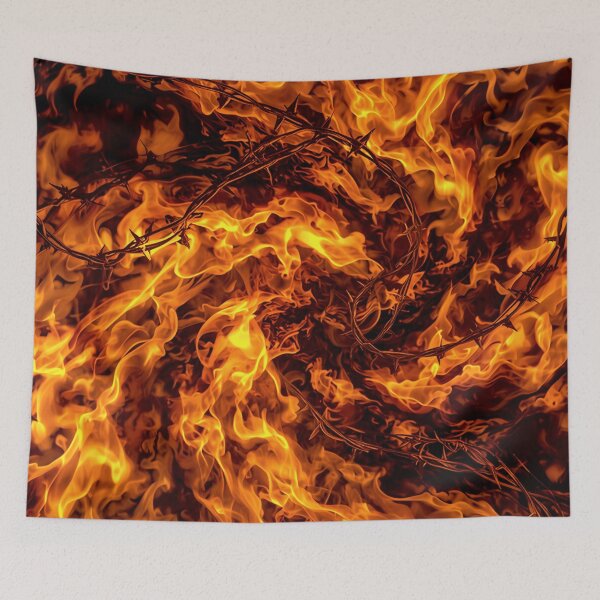 Item preview, Barbed Wire And Flames designed and sold by Mark Cannon.