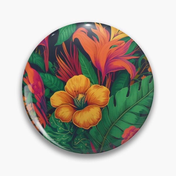 Item preview, Tropical Flowers  Floral Illustration designed and sold by Lovemountain.