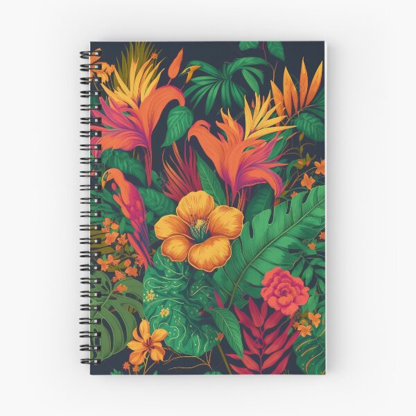 Item preview, Tropical Flowers  Floral Illustration designed and sold by Lovemountain.