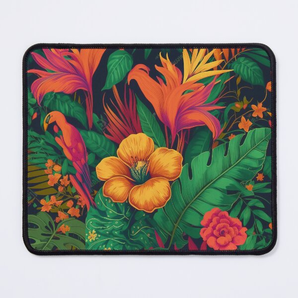Item preview, Tropical Flowers Floral Illustration designed and sold by Lovemountain.