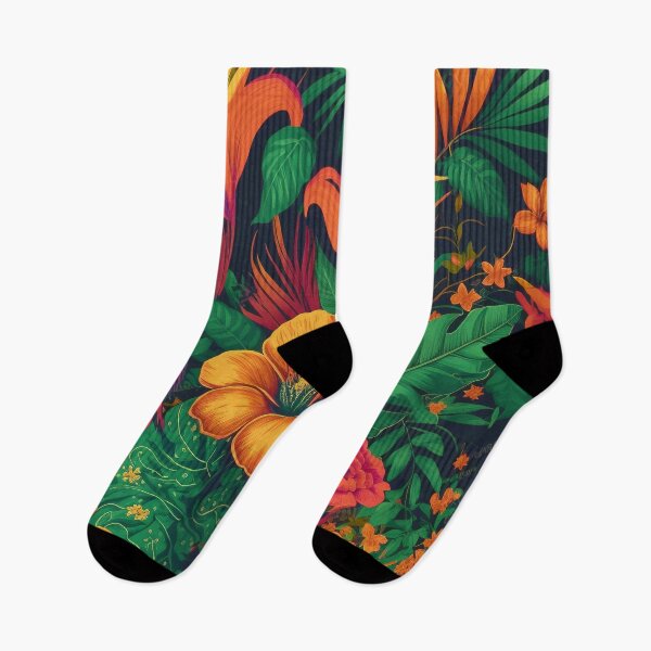 Item preview, Tropical Flowers  Floral Illustration designed and sold by Lovemountain.