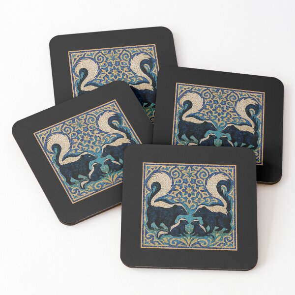 Item preview, Skunk Family – Artistic Wildlife Print #2 designed and sold by Helios Be. Lavsh.