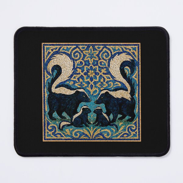 Item preview, Skunk Family – Artistic Wildlife Print #2 designed and sold by Helios Be. Lavsh.