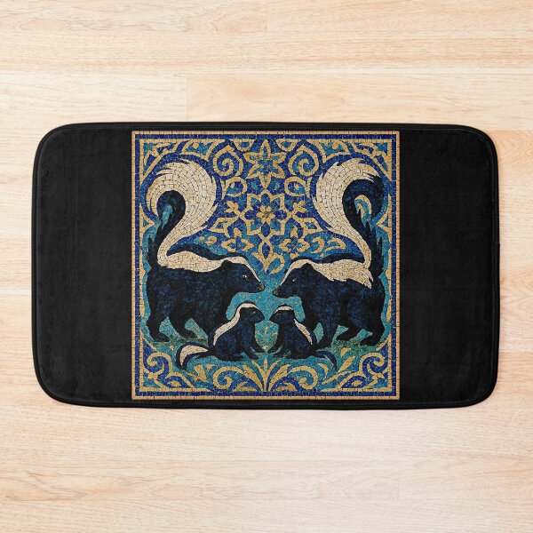Item preview, Skunk Family – Artistic Wildlife Print #2 designed and sold by Helios Be. Lavsh.