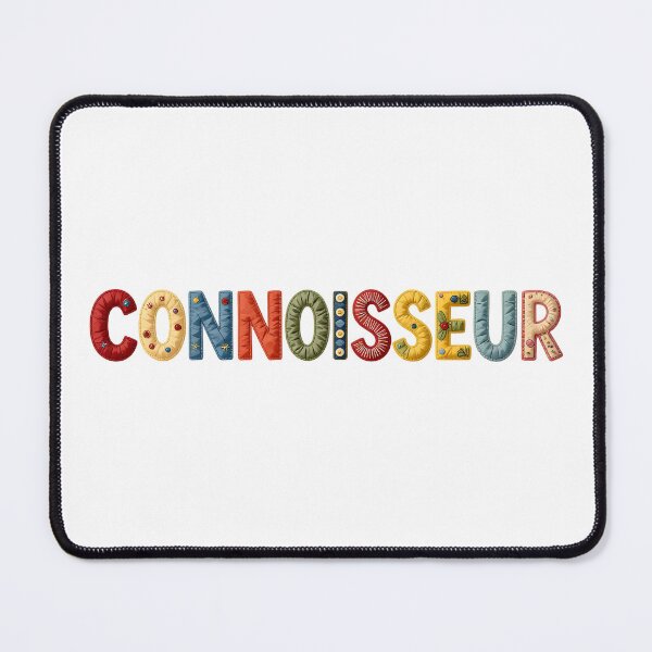 Item preview, CONNOISSEUR - IN COLORFUL FAUX LETTERING designed and sold by AlexOBrienArt.