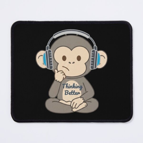 Item preview, Thinking Better Cute Monkey Design | Positive Mindset Motivation Art designed and sold by SV-Creation.