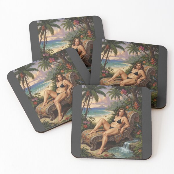 Item preview, brunette goddess on the beach designed and sold by Chubby Chase.