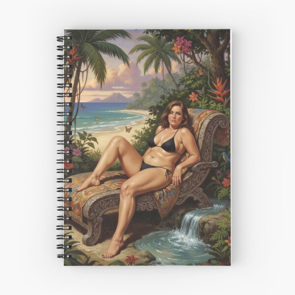 Item preview, brunette goddess on the beach designed and sold by Chubby Chase.