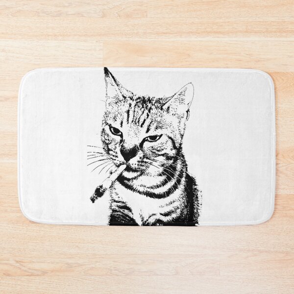 Item preview, Funny Cat Smoking Cigarette Meme Cool Chill Cat T-Shirt designed and sold by j7boy.