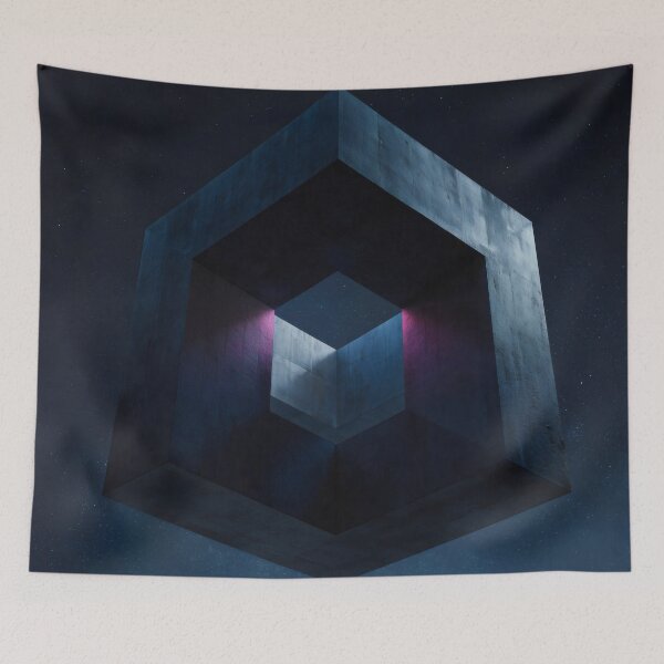 Item preview, Brutalist Framed Cube in Space designed and sold by LuminousFoundry.